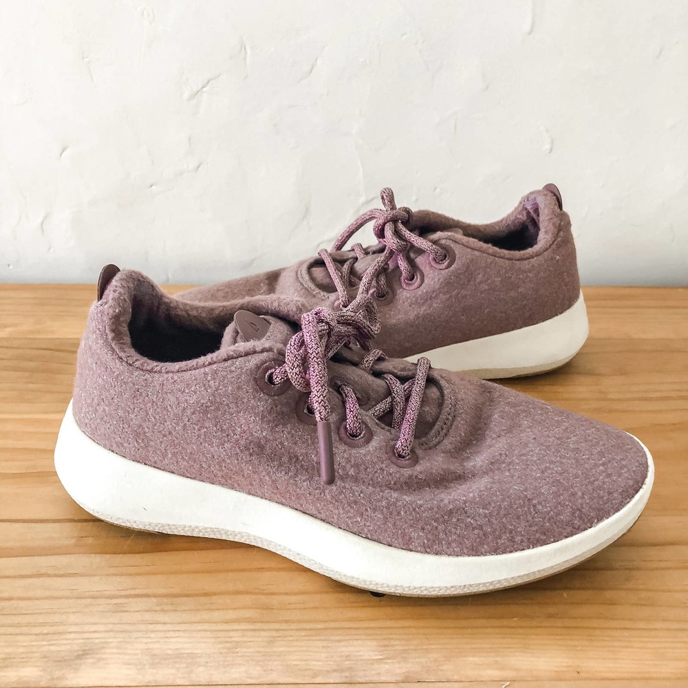 ALLBIRDS | Women's Size 8 Mauve Pink Merino Wool Runner Mizzles Sneakers Lace Up